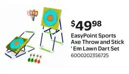 Walmart EasyPoint Sports Axe Throw and Stick 'Em Lawn Dart Set offer