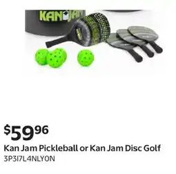 Walmart Kan Jam Pickleball or Kan Jam Disc Golf offer