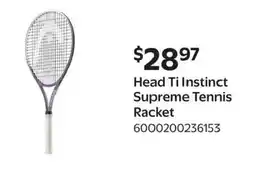 Walmart Head Ti Instinct Supreme Tennis Racket offer