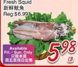 Foody Mart Fresh Squid offer