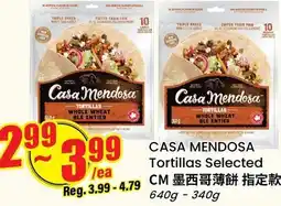 Btrust Supermarket CASA MENDOSA Tortillas Selected offer