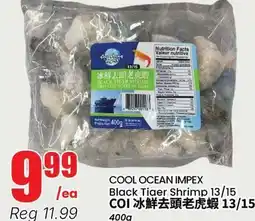 Btrust Supermarket COOL OCEAN IMPLEX Black Tiger Shrimp 13/15 offer