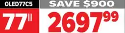2001 Audio Video OLED77C5 LG 77 OLED evo AI C5 4K Smart TV 2025 offer