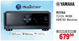 2001 Audio Video RXV6A YAMAHA 7.2-Ch. 4K/8K HDR 10+ Receiver offer