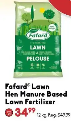 Sheridan Nurseries Fafard Lawn Hen Manure Based Lawn Fertilizer offer