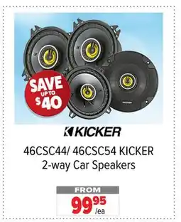 2001 Audio Video 46CSC44/ 46CSC54 KICKER 2-way Car Speakers offer