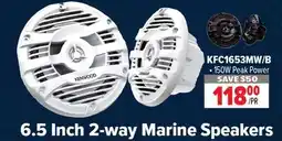2001 Audio Video KFC1653MW KENWOOD 6.5 Inch 2-way Marine Speakers offer