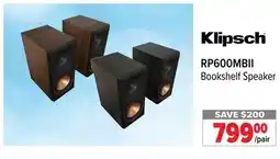 2001 Audio Video RP600MBII Klipsch Bookshelf Speaker offer