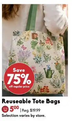 Sheridan Nurseries Reuseable Tote Bags offer