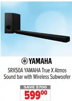 2001 Audio Video SRX50A True X Atmos Sound bar with Wireless Subwoofer offer