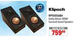 2001 Audio Video RP500SABII Dolby Atmos 300W Surround Sound Speakers offer
