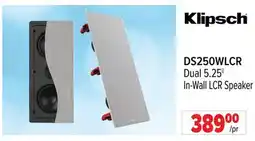 2001 Audio Video DS250WLCR Dual 5.25 In-Wall LCR Speaker offer