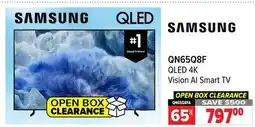 2001 Audio Video QN65Q8F QLED 4K Vision AI Smart TV, 65 offer