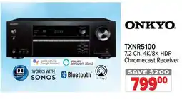 2001 Audio Video TXNR5100 7.2 Ch. 4K/8K HDR Chromecast Receiver offer