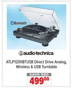 2001 Audio Video ATLP120XBTUSB Direct Drive Analog, Wireless & USB Turntable offer