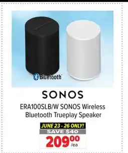 2001 Audio Video ERA100SLB/W SONOS Wireless Bluetooth Trueplay Speaker offer