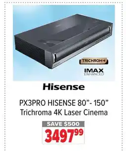 2001 Audio Video PX3PRO HISENSE 80-150 Trichroma 4K Laser Cinema offer