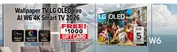 2001 Audio Video OLED77W6 Wallpaper TV LG OLED evo AI W6 4K Smart TV 2026, 77 offer