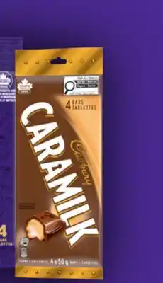 Walmart CADBURY chocolate bar 4-packs offer