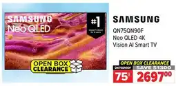 2001 Audio Video QN75QN990F Neo QLED 4K Vision AI Smart TV offer