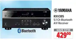 2001 Audio Video RXV385 Yamaha 5.1 Ch Bluetooth A/V Receiver offer