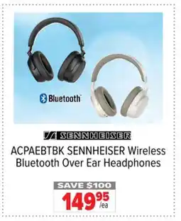 2001 Audio Video ACPAEBTBK SENNHEISER Wireless Bluetooth Over Ear Headphones offer