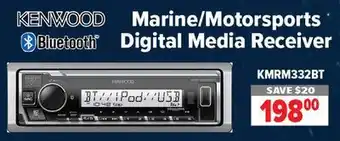 2001 Audio Video KENWOOD Marine/Motorsports Digital Media Receiver offer