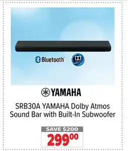 2001 Audio Video SRB30A YAMAHA Dolby Atmos Sound Bar with Built-In Subwoofer offer