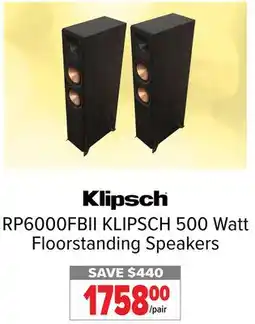 2001 Audio Video RP6000FBII 500 Watt Floorstanding Speakers offer