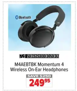 2001 Audio Video Sennheiser M4AEBTBK Momentum 4 Wireless On-Ear Headphones offer