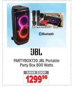 2001 Audio Video PARTYBOX720 Portable Party Box 800 Watts offer