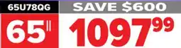 2001 Audio Video 65U78QG - Hisense 65 MINI-LED 165HZ 3000 NIT offer