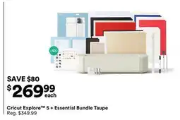 Michaels Cricut Explore 5 + Essential Bundle Taupe offer
