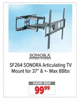 2001 Audio Video SF264 SONORA Articulating TV Mount for 37 & +- Max 88lbs offer