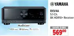 2001 Audio Video YAMAHA RXV4A 5.1-Ch. 8K HDR10+ Receiver offer