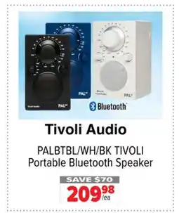 2001 Audio Video PALBTBL/WH/BK TIVOLI Portable Bluetooth Speaker offer