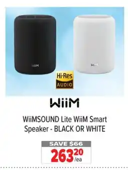 2001 Audio Video WiiMSOUND Lite WiiM Smart Speaker - BLACK OR WHITE offer