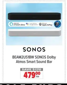 2001 Audio Video BEAM2US1BW SONOS Dolby Atmos Smart Sound Bar offer