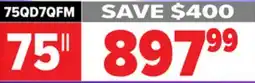 2001 Audio Video 75QD7QFM QLED Mini-LED, 75 offer