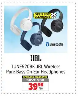 2001 Audio Video JBL Wireless Pure Bass On-Ear Headphones offer