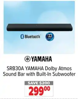 2001 Audio Video SRB30A Dolby Atmos Sound Bar with Built-In Subwoofer offer