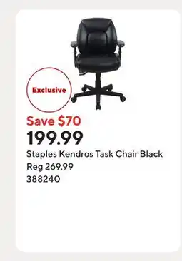 Staples Staples Kendros Task Chair Black offer