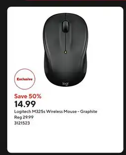 Staples Logitech M325s Wireless Mouse - Graphite offer