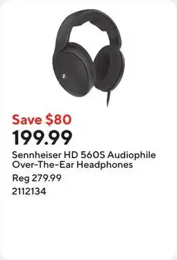 Staples Sennheiser HD 560S Audiophile Over-The-Ear Headphones offer