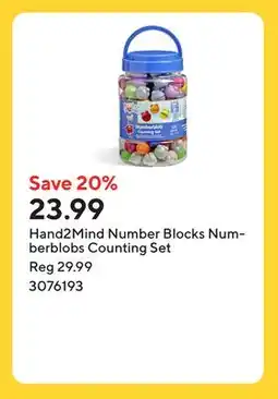 Staples Hand2Mind Number Blocks Numberblobs Counting Set offer