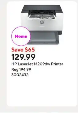 Staples HP LaserJet M209dw Printer offer