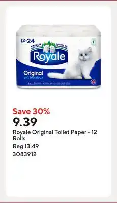 Staples Royale Original Toilet Paper - 12 Rolls offer
