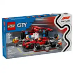 Staples LEGO City F1 Pit Stop & Pit Crew with Ferrari Car - 322 Pieces offer