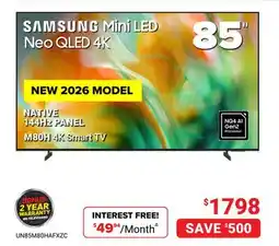 Visions Electronics SAMSUNG Mini LED Neo QLED 4K offer