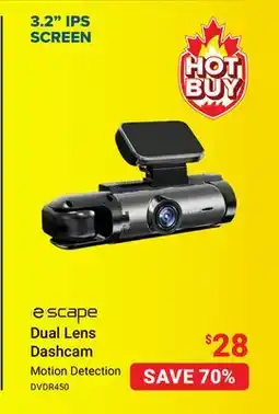 Visions Electronics (e)scape Dual Lens Dashcam offer